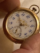 1901 Waltham 14K Solid Gold 15J Pocket Watch BWCCo Case 3/0 Size For Repair