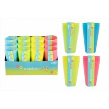 4 Plastic Tumblers Reusable
