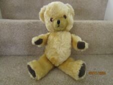 Vintage, jointed, plush, Teddy Bear, make unknown with bells in ears
