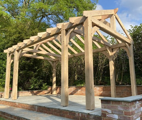 Oak garage frame 3m - oak,