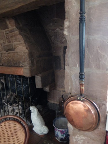 Antique copper bed warming - ,