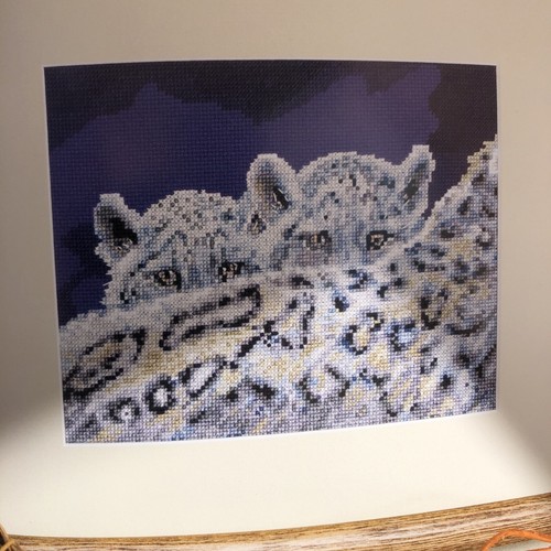 Cross stitch chart snow - stitch,