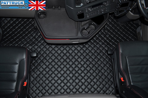 Eco leather floor mat - leather, fit