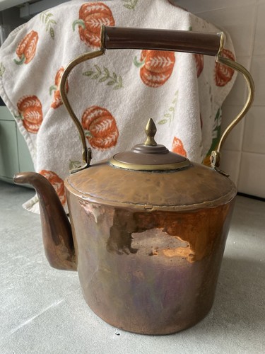 Victorian copper kettle - victorian,