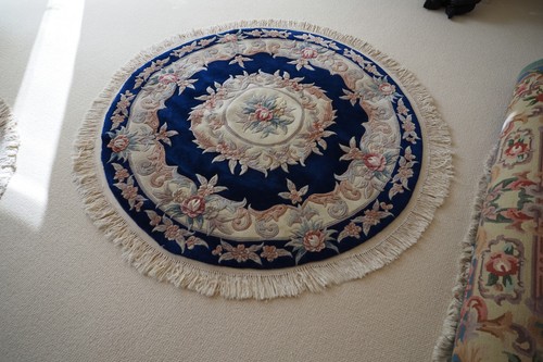 Circular blue superwash wool - blue,