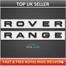 Gloss Black Badge Letters fit