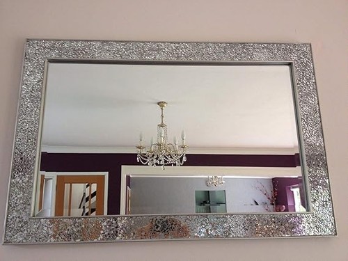 Crackle mirror mosaic - mosaic, beveled