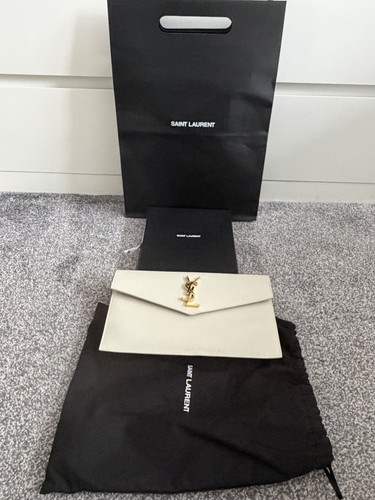 Ysl uptown cream pouch with - uptown,