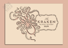 Kraken Rum Stencil —— Premium Mylar stencil