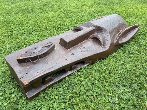 Large vintage carved - carved, wooden
