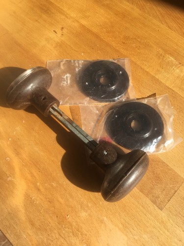 Bakelite door knob with - bakelite,