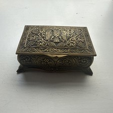 Vintage Brass Engraved