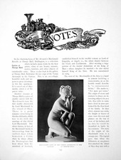 Old Print Nolleken'S Copy Venus Accroupie Thorpe Hall IvoryPages 1910