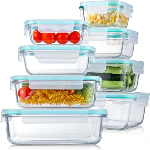 Glass storage containers - glass, with