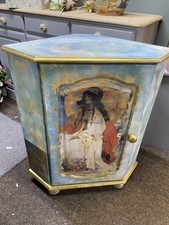 Pine Hand Painted Corner Unit Cabinet