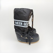 Original Tecnica Moon Boots Size 45-47 Black and White Vintage - VGC