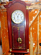 WESTMINSTER  striking wall clock W. WIDDUP  WALL CLOCK KEY PENDULUM  WORKING