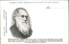 CHARLES DARWIN Victoria Sewing Machines GERMAN Antique Postcard