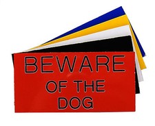 Quality Engraved Plaque BEWARE