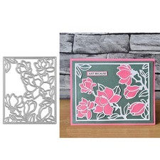 Magnolia Flower Frame Metal