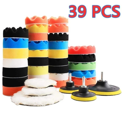 Car polishing pads kit - car,