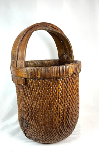 Chinese rice basket woven - chinese,