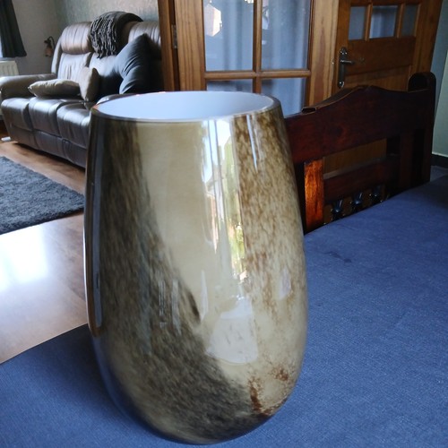 Large round glass vase - large,
