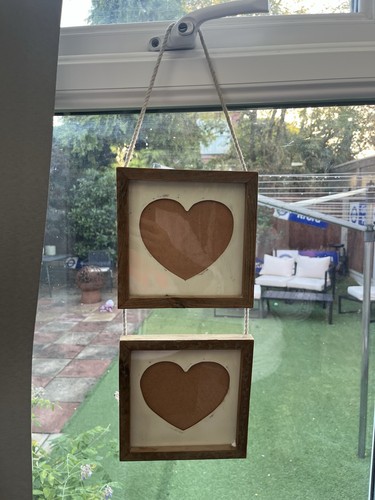 Rustic double heart photo - heart,