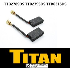 2X Carbon Brushes For TITAN TTB278SDS TTB279SDS TTB631SDS + Hammer Drills