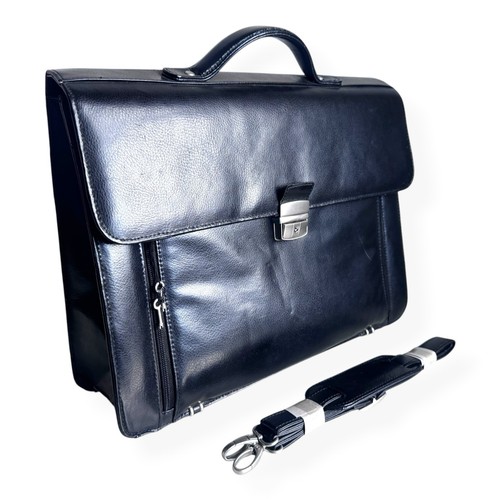 Mens black faux leather - black,