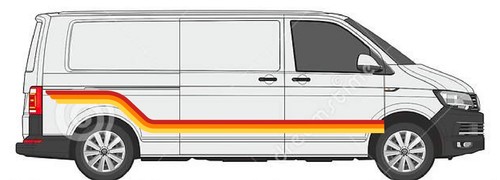 Retro sunset vinyl stripes - vinyl,