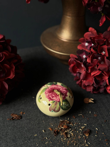 Vintage ceramic pomanders - vintage,