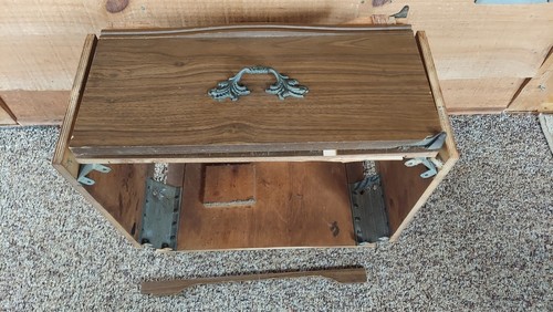 Vintage sewing machine cabinet - sewing,