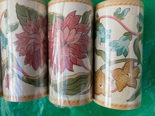Laura Ashley Wallpaper Border Caroline Gold M/Cream, PRICE PER ROLL. 5 Available