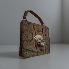 Vintage Python Leather Handbag