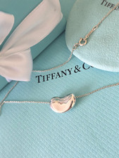 Authentic Tiffany & Co. Elsa Peretti LARGE Bean 16" Silver Necklace, RRP £530