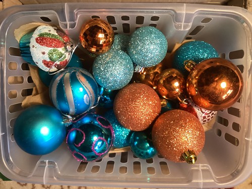 Job lot teal blue orange - lot, 21