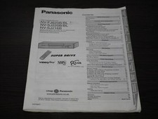 Panasonic NV-FJ620B/BL  NV-SJ220B/BL  NV-SJ216B Manual Instruction Book