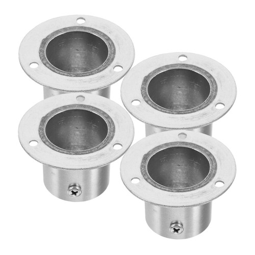 4pcs pole sockets flange - flange, rod