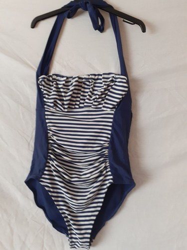 Ladies navy white stripe - ladies, navy/white