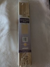 Slat Venetian Blind - Cream / Beige  45cm x 152cm (17" x 60" drop)