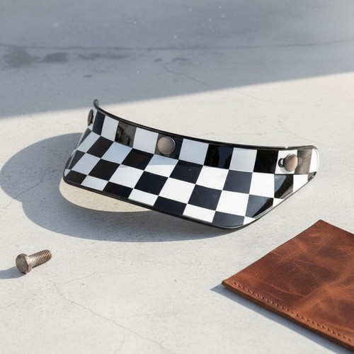Snap helmet visor - helmet, curved