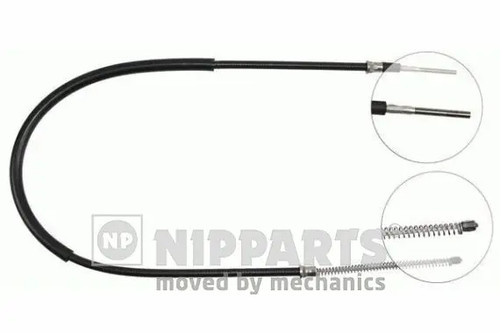 Handbrake cable left rear - left, drum