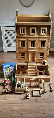 Kids wooden play house - wooden,