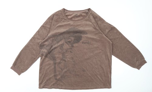 Disney womens brown solid - womens,