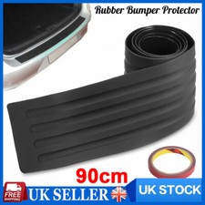 Car Rear Boot Bumper Sill Protector Plate Trim Strip Rubber Cover Guard Pad