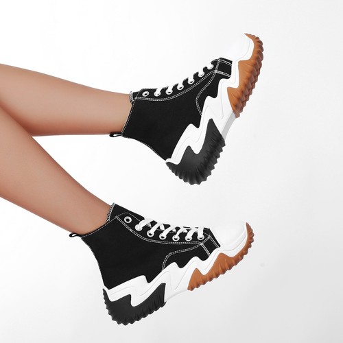 Trend black chunky platform - on,