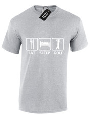 EAT SLEEP GOLF KIDS CHILDRENS T SHIRT PUTTER DESIGN PGA TOUR TIGER BOYS TOP
