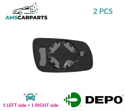 Rear view mirror glass - glass, pair