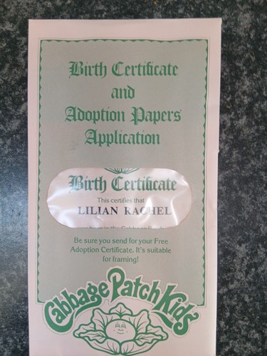 Cabbage patch kids birth - patch,